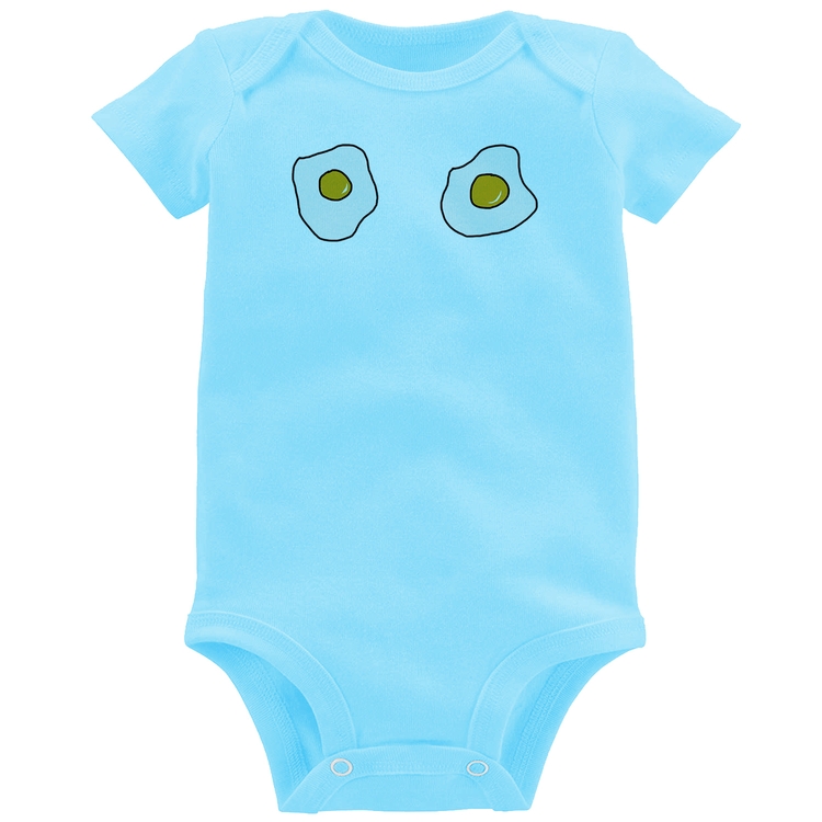 Body Bebê Eggs - Azul Bebê