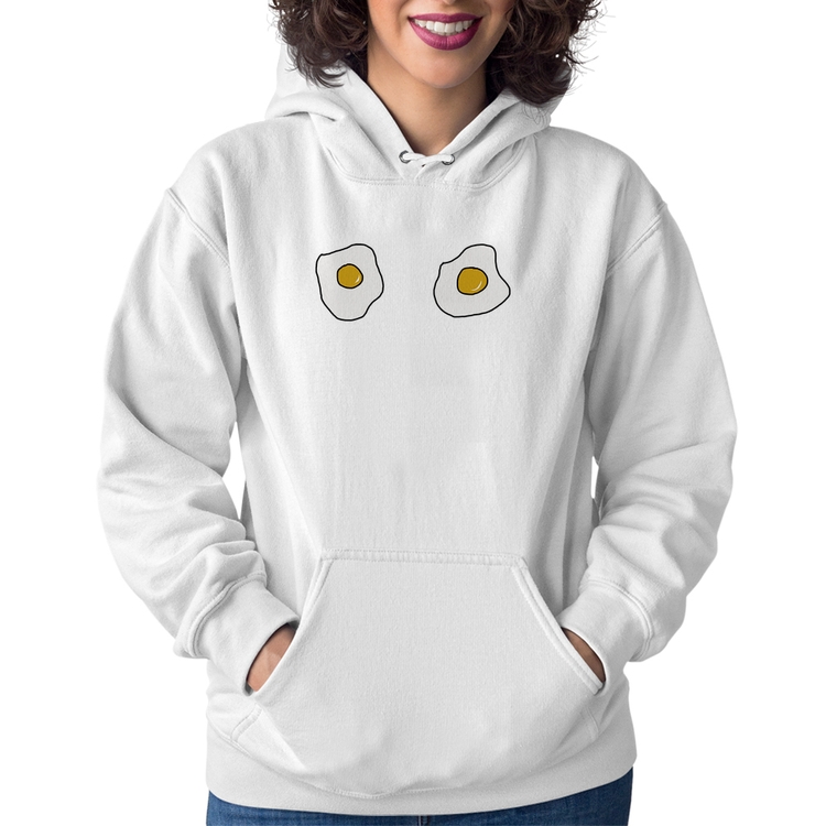 Moletom Feminino Eggs - Branco