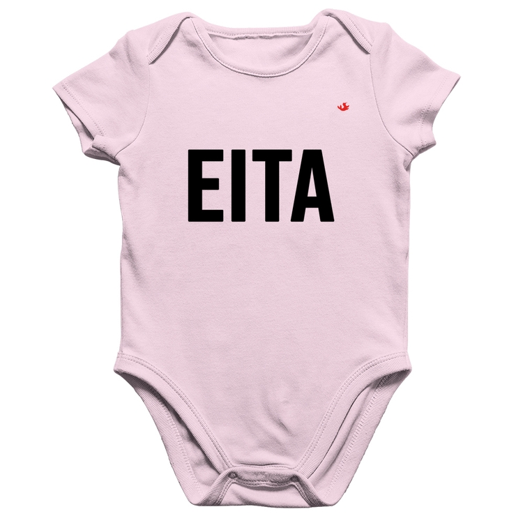 Body Bebê Algodão Eita - Rosa Bebê