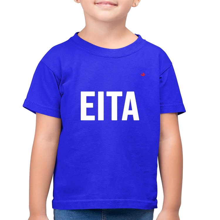 Camiseta Algodão Infantil Eita - Azul Royal
