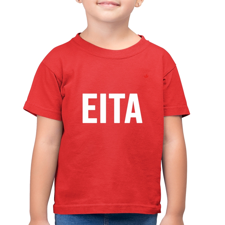 Camiseta Algodão Infantil Eita - Vermelha