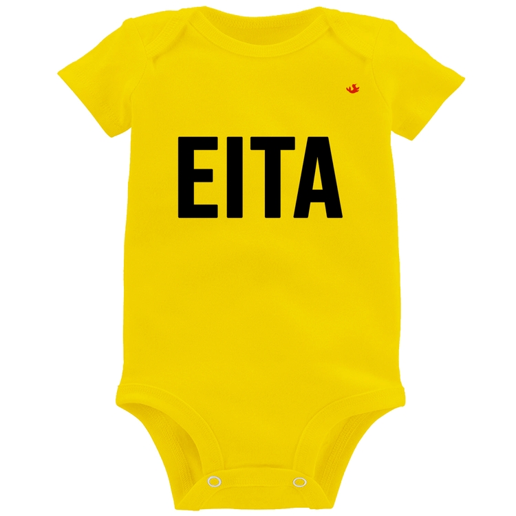 Body Bebê Eita - Amarelo