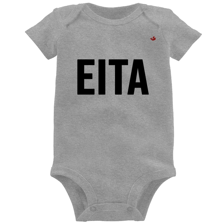 Body Bebê Eita - Cinza