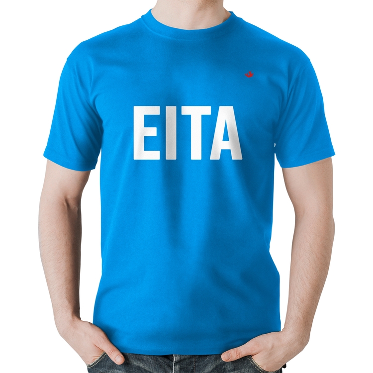 Camiseta Algodão Eita - Azul