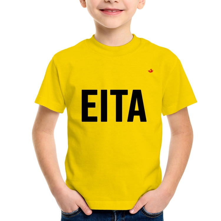 Camiseta Infantil Eita - Amarela