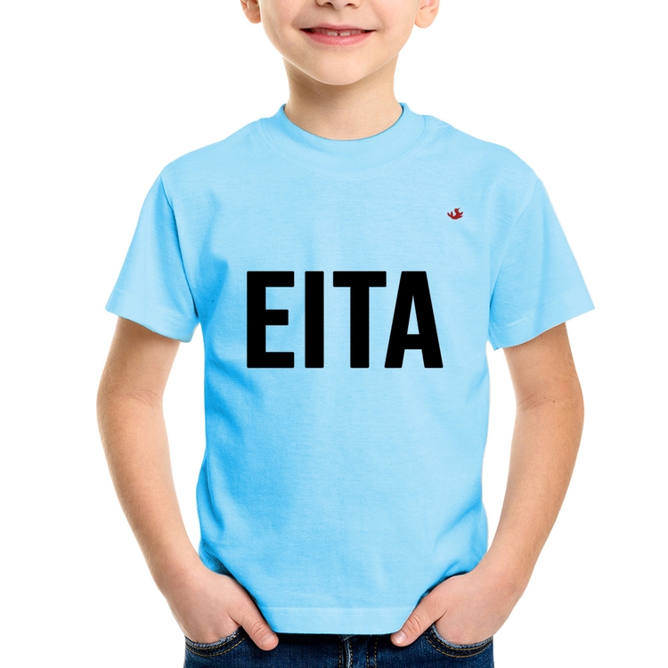Camiseta Infantil Eita - Azul Bebê