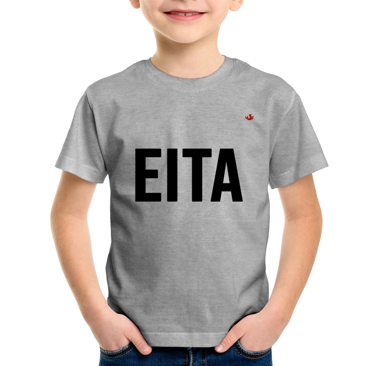 Camiseta Infantil Eita - Cinza