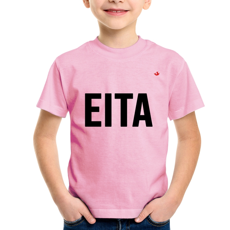 Camiseta Infantil Eita - Rosa Bebê