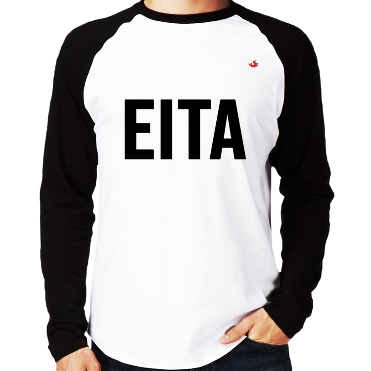Camiseta Raglan Eita Manga Longa
