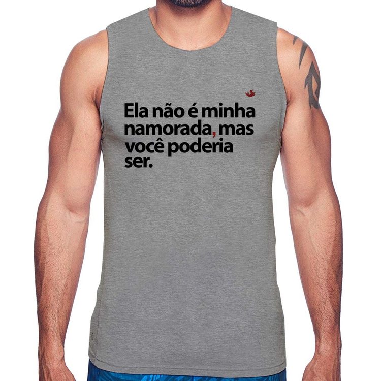 Regata Ela não é minha namorada, mas você poderia ser - Cinza