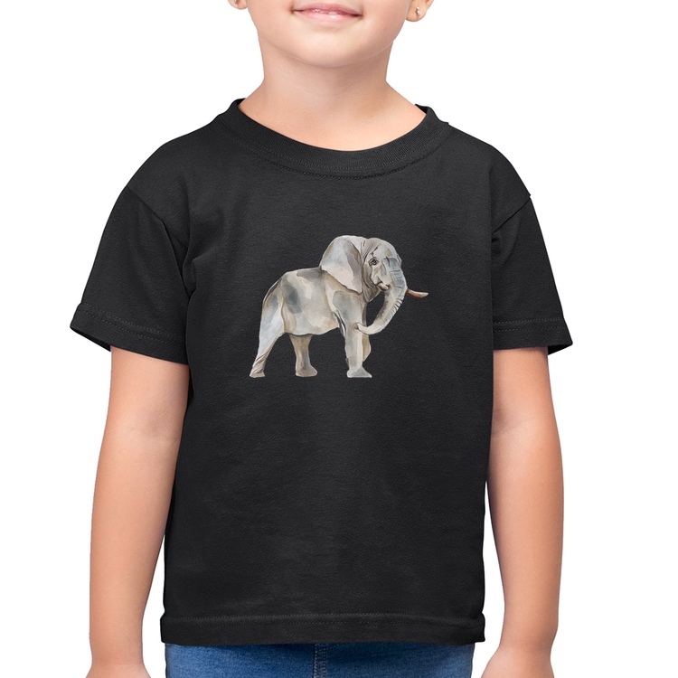 Camiseta Algodão Infantil Elefante