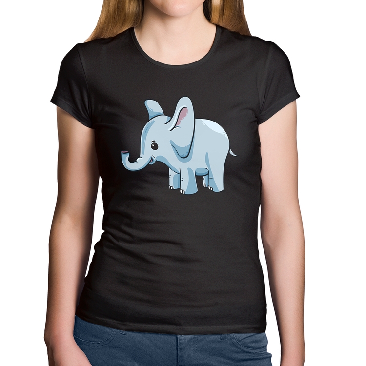 Baby Look Algodão Elefante Bebê