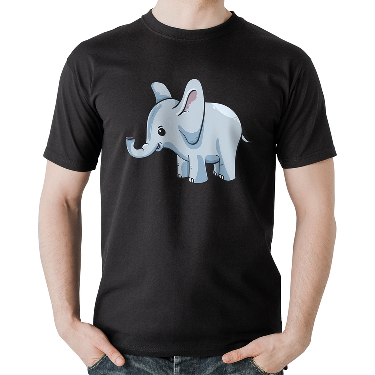 Camiseta Algodão Elefante Bebê