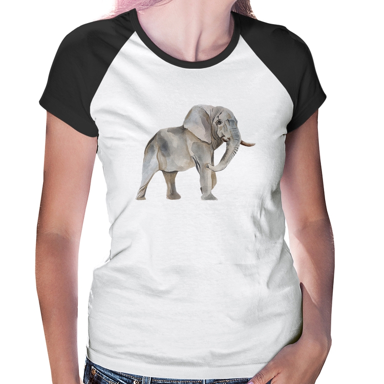 Baby Look Raglan Elefante