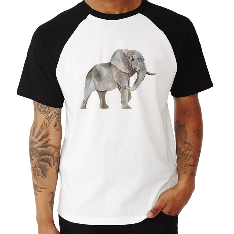 Camiseta Raglan Elefante