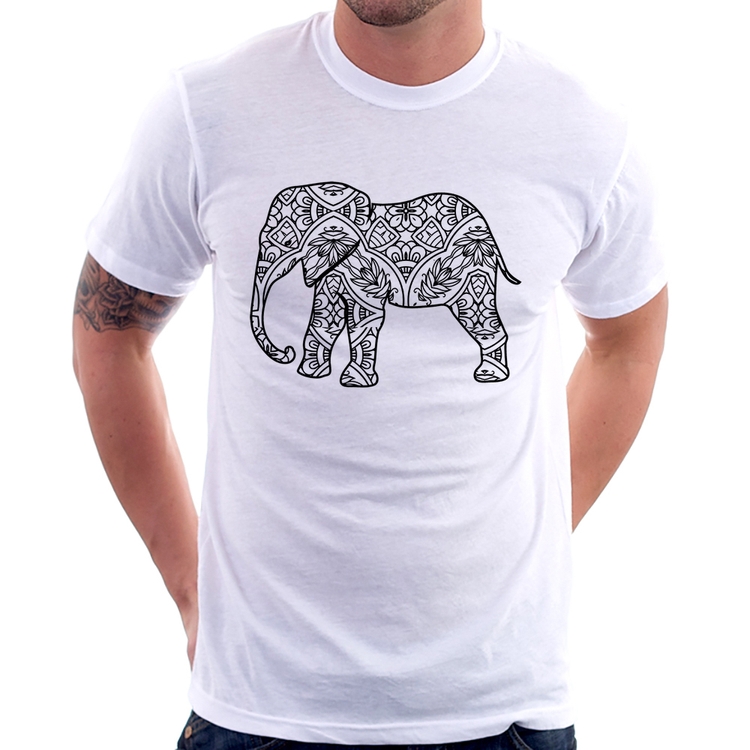 Camiseta Elefante Mandala