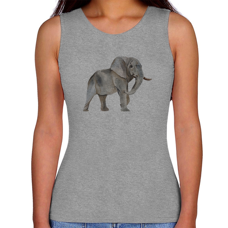 Regata Feminina Elefante - Cinza