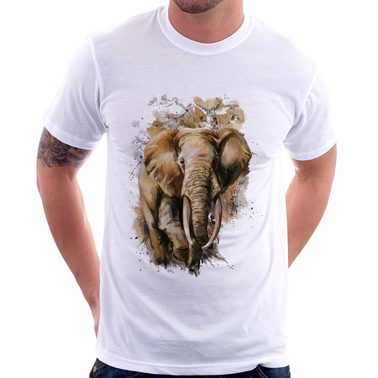 Camiseta Elefante Watercolor