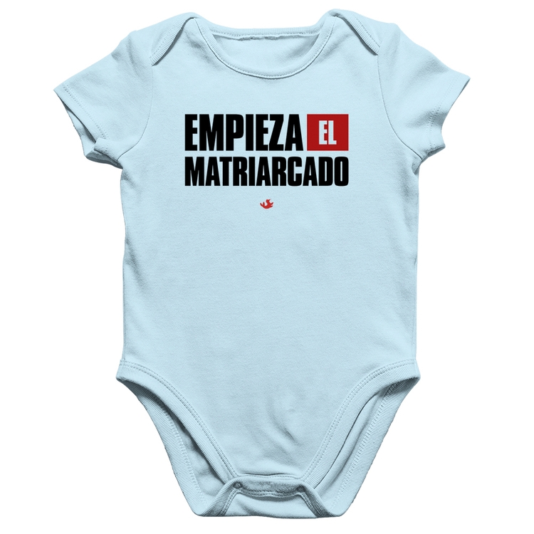 Body Bebê Algodão ¡Empieza el matriarcado! - Azul Bebê