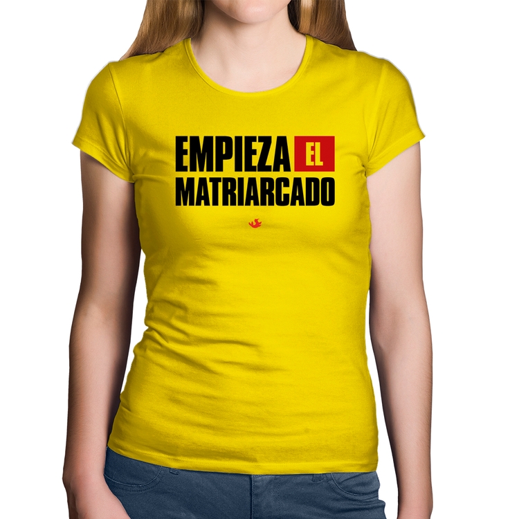 Baby Look Algodão ¡Empieza el matriarcado! - Amarela