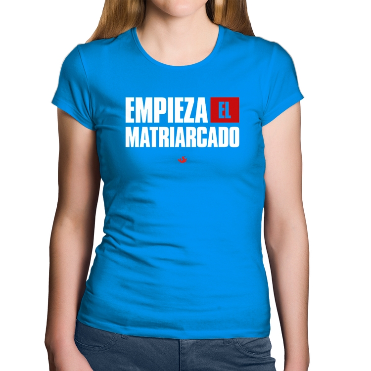 Baby Look Algodão ¡Empieza el matriarcado! - Azul