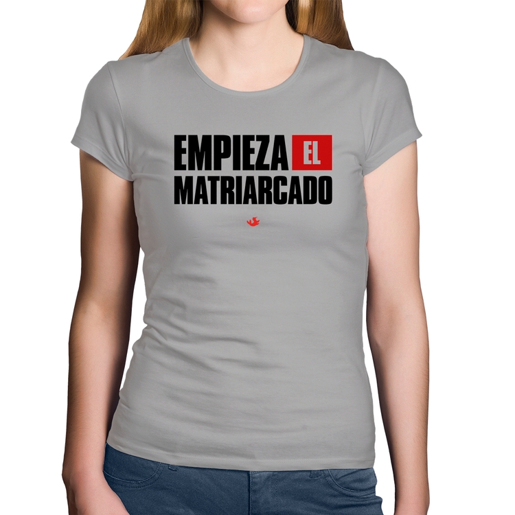 Baby Look Algodão ¡Empieza el matriarcado! - Cinza