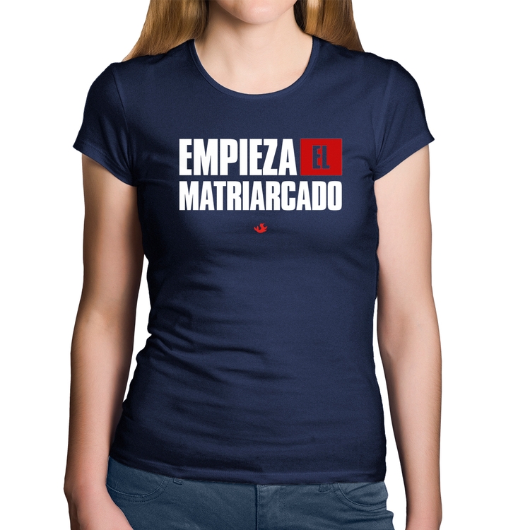 Baby Look Algodão ¡Empieza el matriarcado! - Marinho