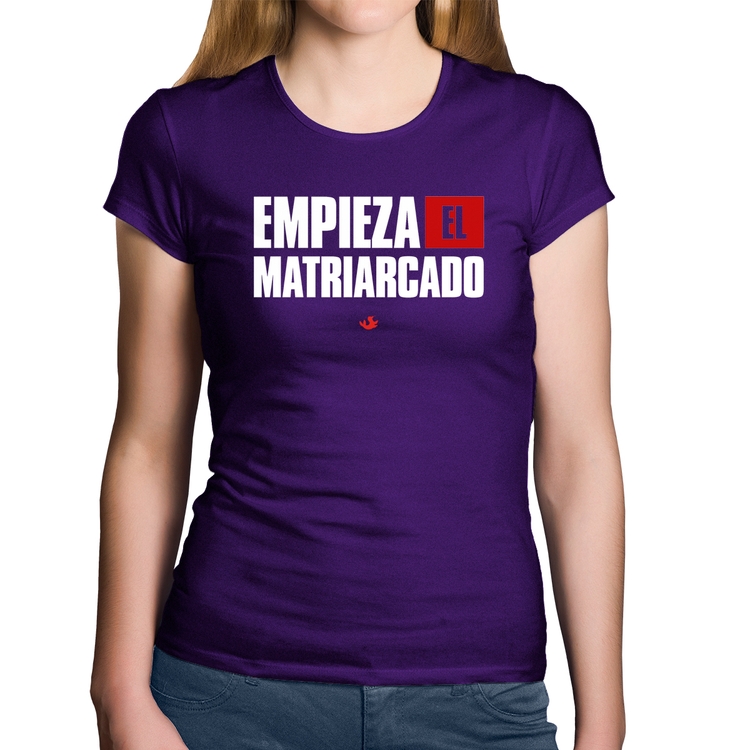 Baby Look Algodão ¡Empieza el matriarcado! - Roxa