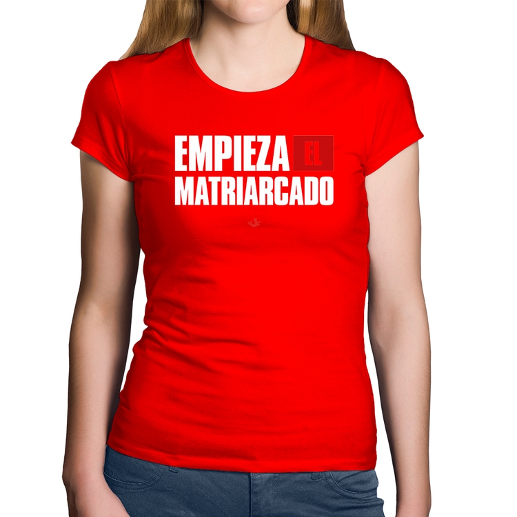 Baby Look Algodão ¡Empieza el matriarcado! - Vermelha