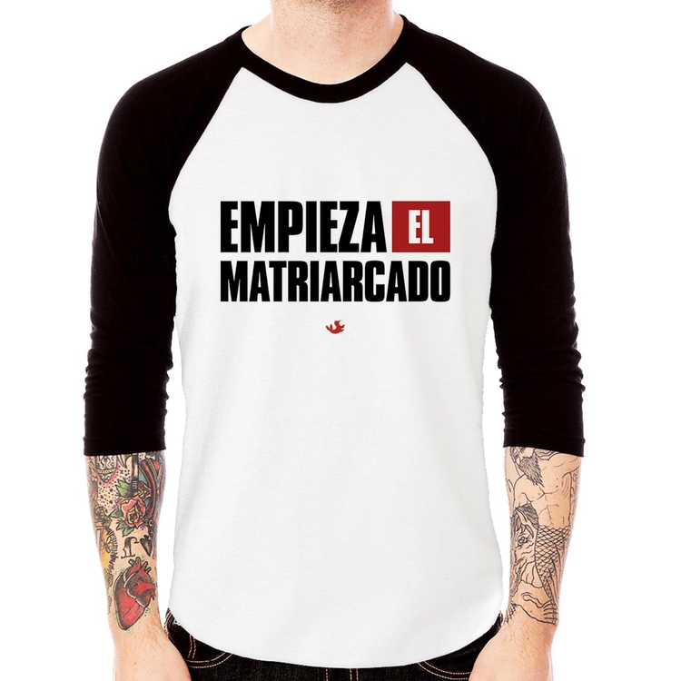 Camiseta Raglan ¡Empieza el matriarcado! Manga 3/4