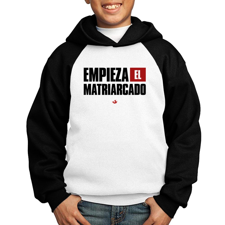 Moletom Infantil ¡Empieza el matriarcado! - Branco/Preto