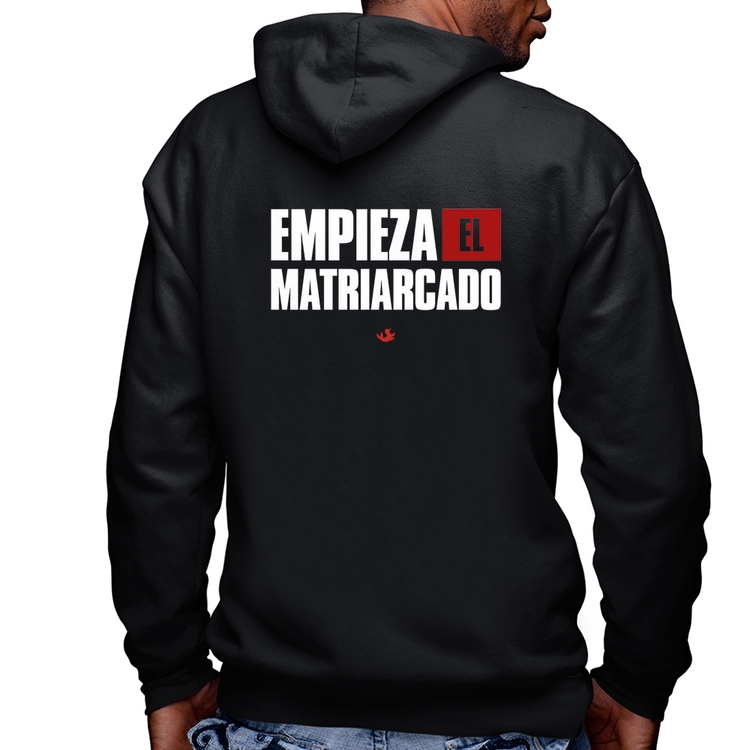 Blusa Moletom ¡Empieza el matriarcado! Masculina com Capuz e Zíper