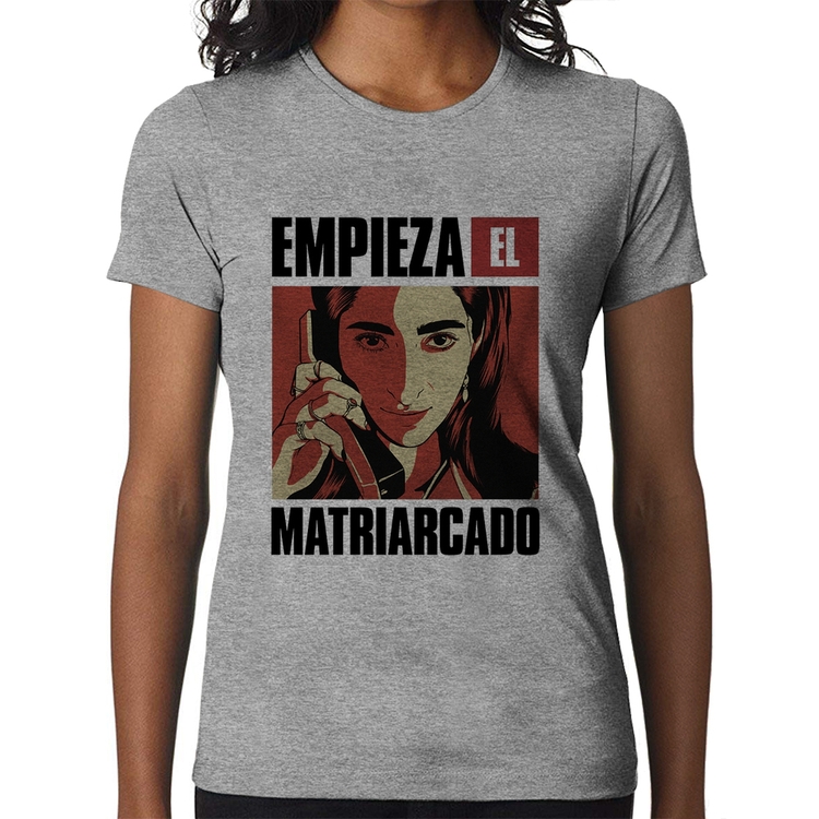 Baby Look Empieza el matriarcado - Cinza