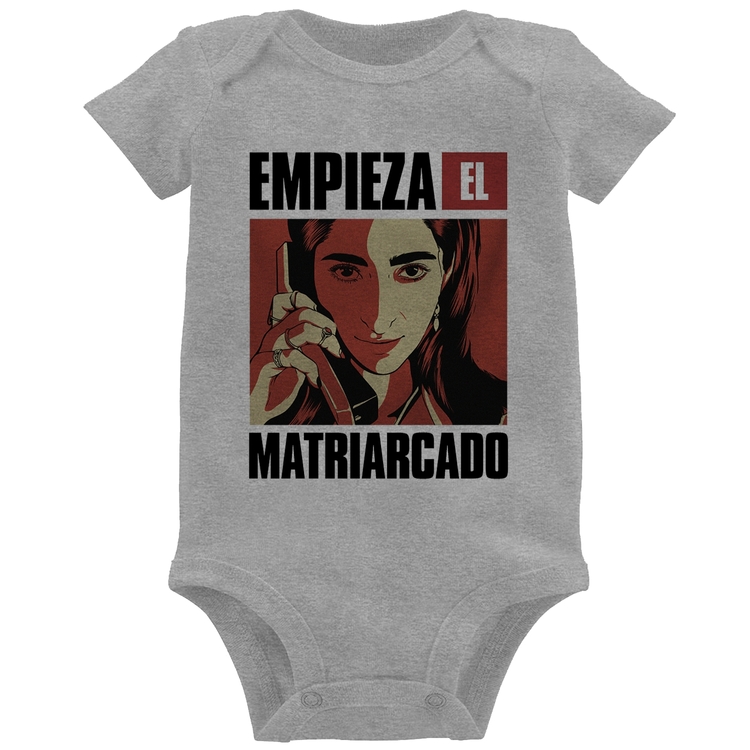 Body Bebê Empieza el matriarcado - Cinza
