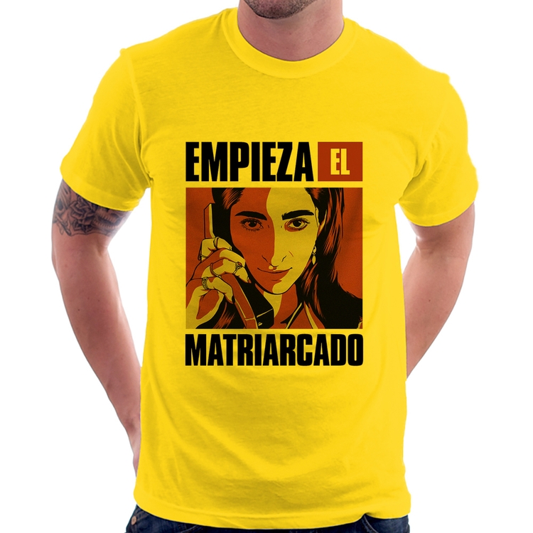 Camiseta Empieza el matriarcado - Amarela