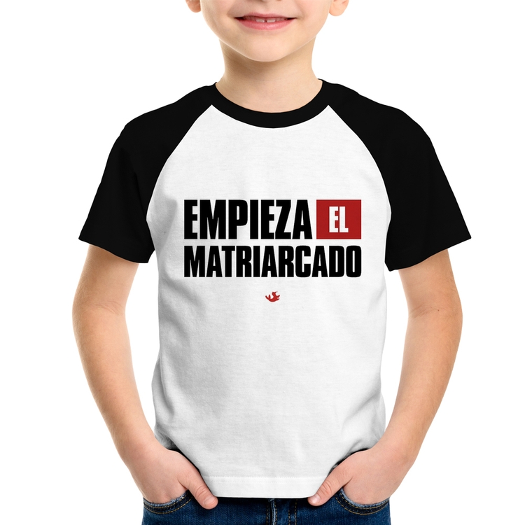 Camiseta Raglan Infantil ¡Empieza el matriarcado!