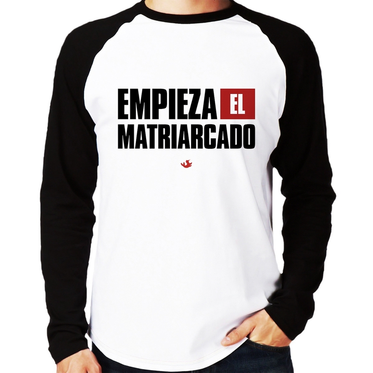 Camiseta Raglan ¡Empieza el matriarcado! Manga Longa