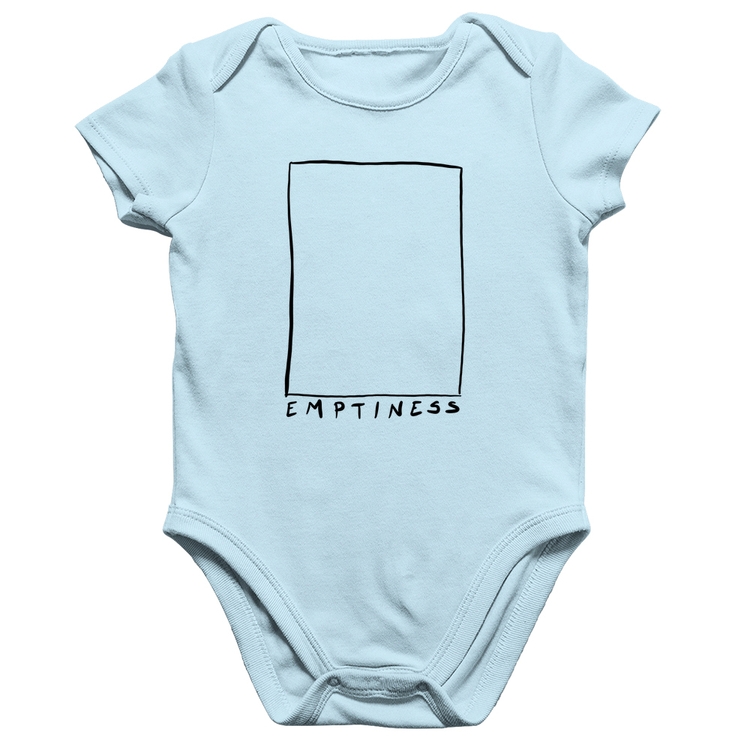 Body Bebê Algodão Emptines - Azul Bebê