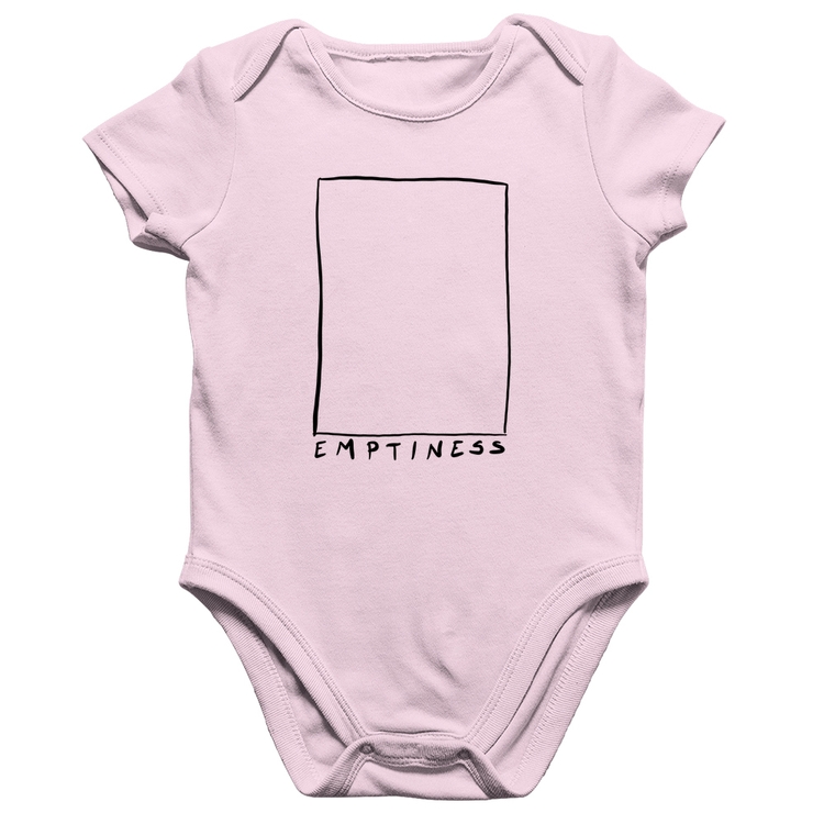 Body Bebê Algodão Emptines - Rosa Bebê