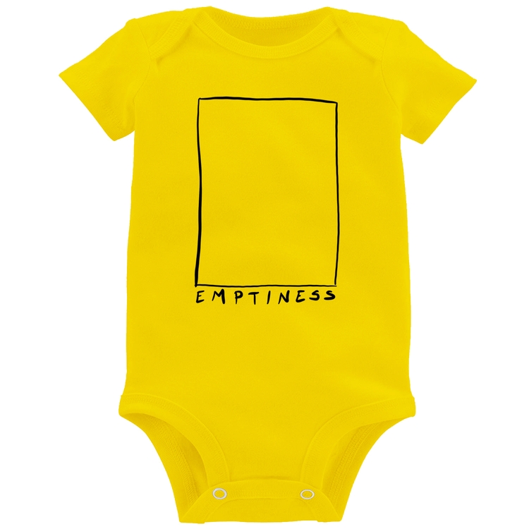 Body Bebê Emptines - Amarelo