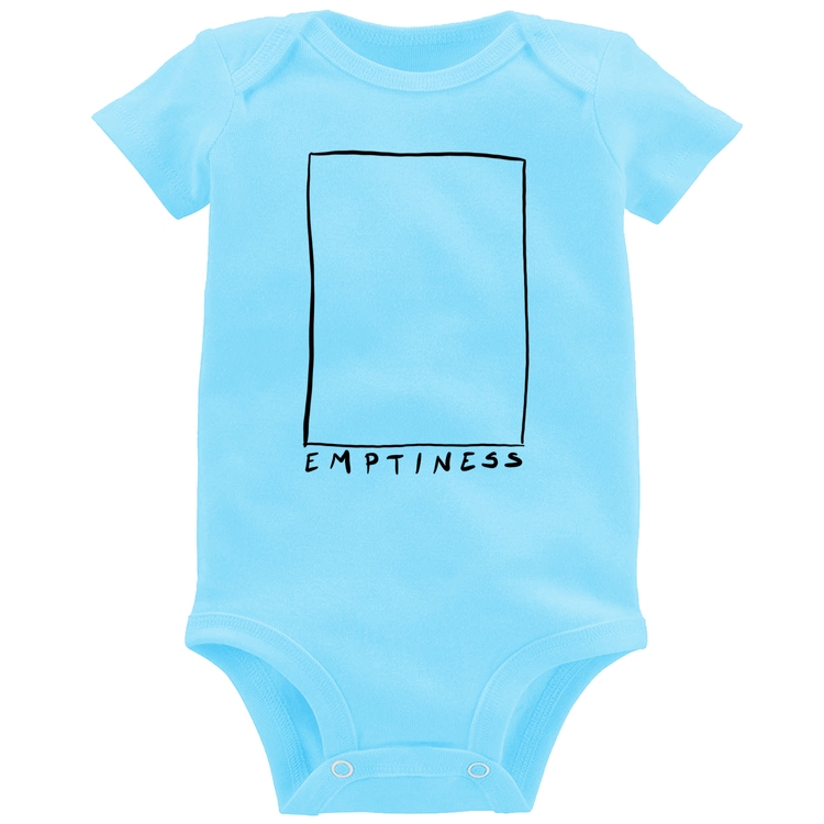 Body Bebê Emptines - Azul Bebê