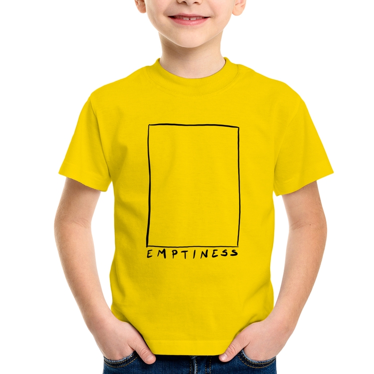 Camiseta Infantil Emptines - Amarela