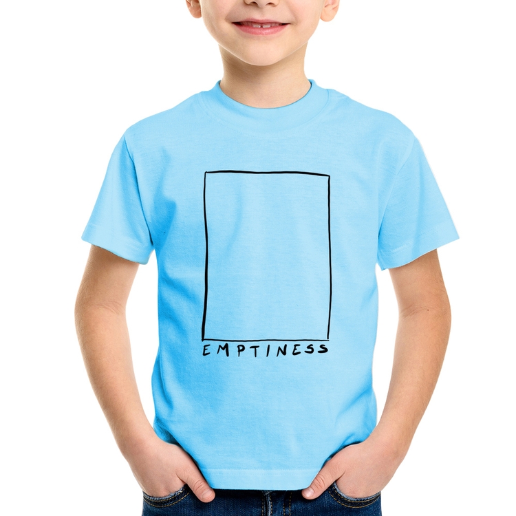 Camiseta Infantil Emptines - Azul Bebê