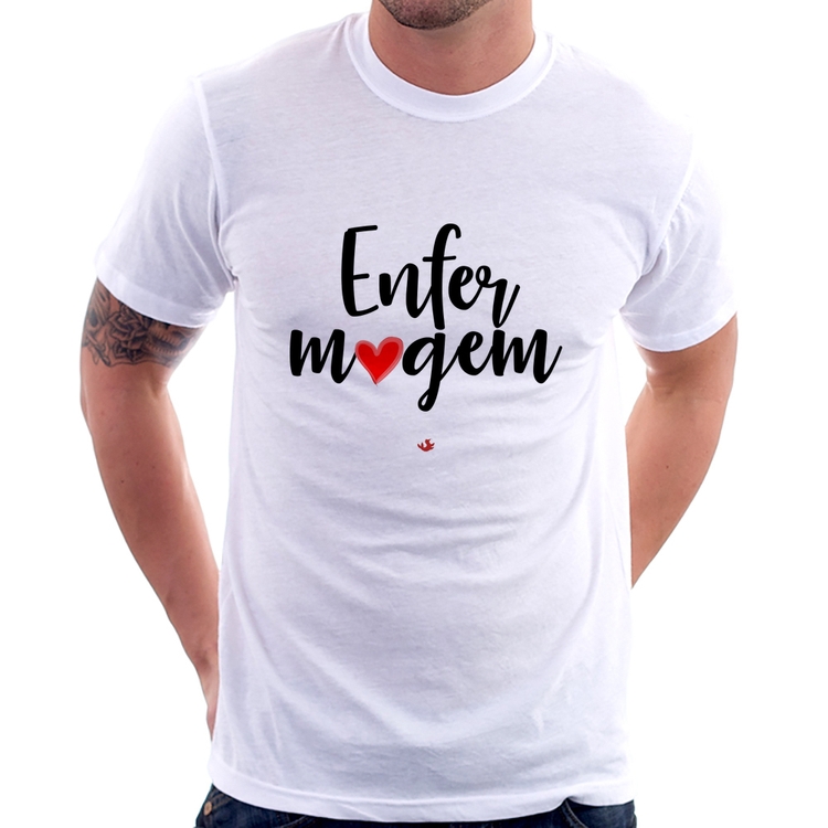 Camiseta Enfermagem por amor