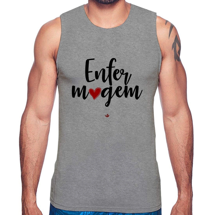 Regata Enfermagem por amor - Cinza