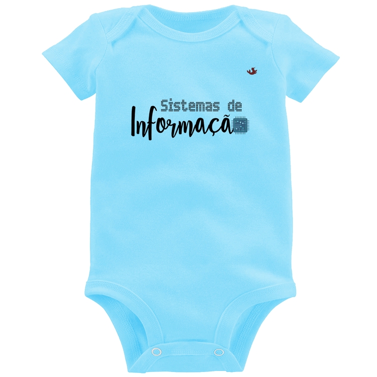Body Bebê Sistemas de Informação - Azul Bebê