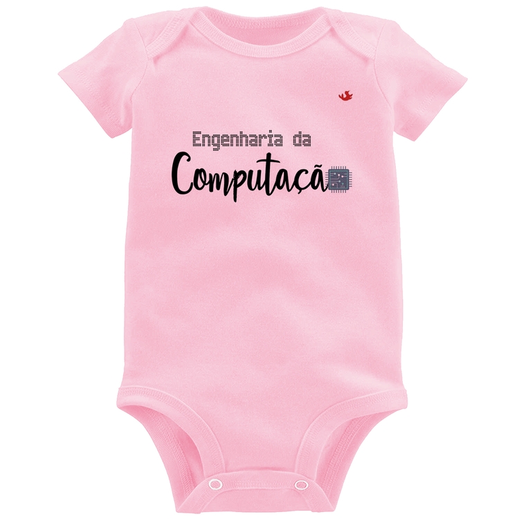 Body Bebê Engenharia da Computação - Rosa Bebê
