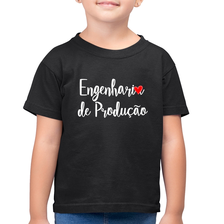 Camiseta Algodão Infantil Engenharia de Produção