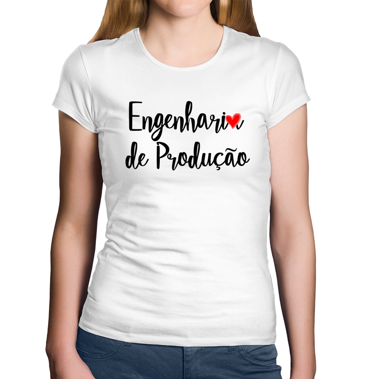 Baby Look Algodão Engenharia de Produção - Branca