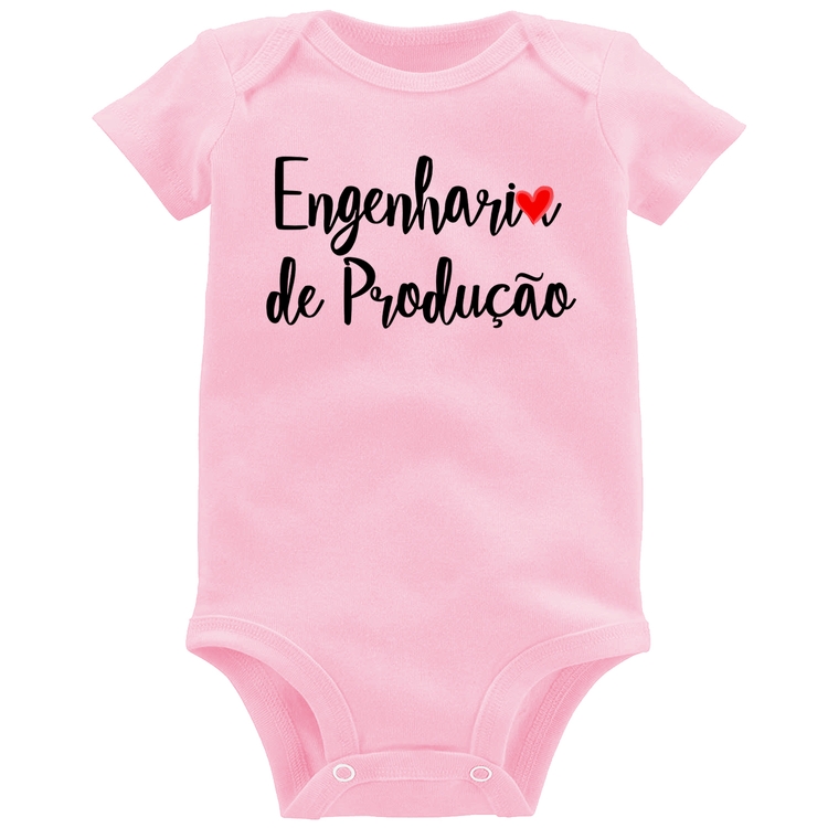Body Bebê Engenharia de Produção - Rosa Bebê